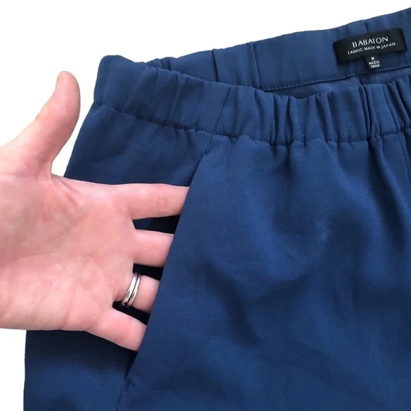 SOLD - Aritzia Babaton Dexter Pull-On Tuxedo Dress Pants Blue Size Medium - Picture 9 of 14